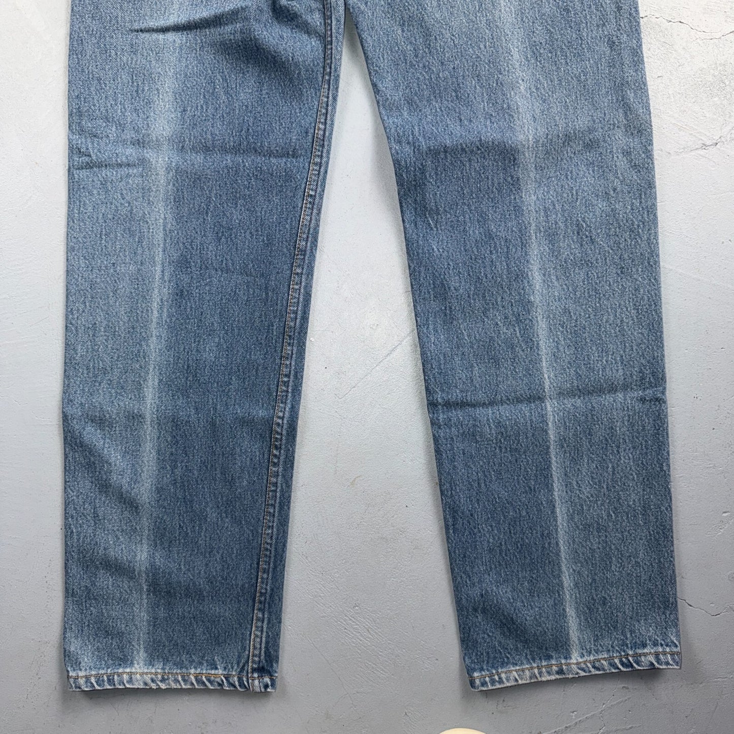 Levis 501 Vintage 90s USA XX Straight Leg Jeans Blue Light Wash 36x32 Act 34x31