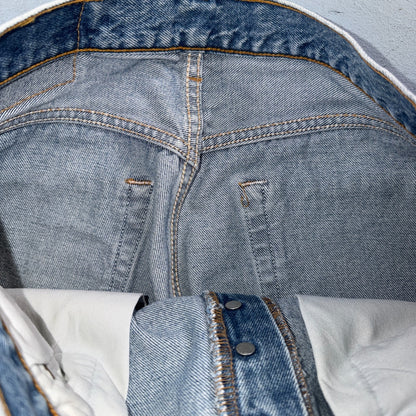 Levis 501 Vintage 90s Y2K XX Straight Leg Jeans Blue Light Wash 32x32 Act 31x30