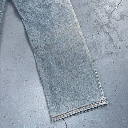 Levis 501 Vintage 80s Redline Selvedge USA XX Jeans Light Wash 1980s Act 30x29
