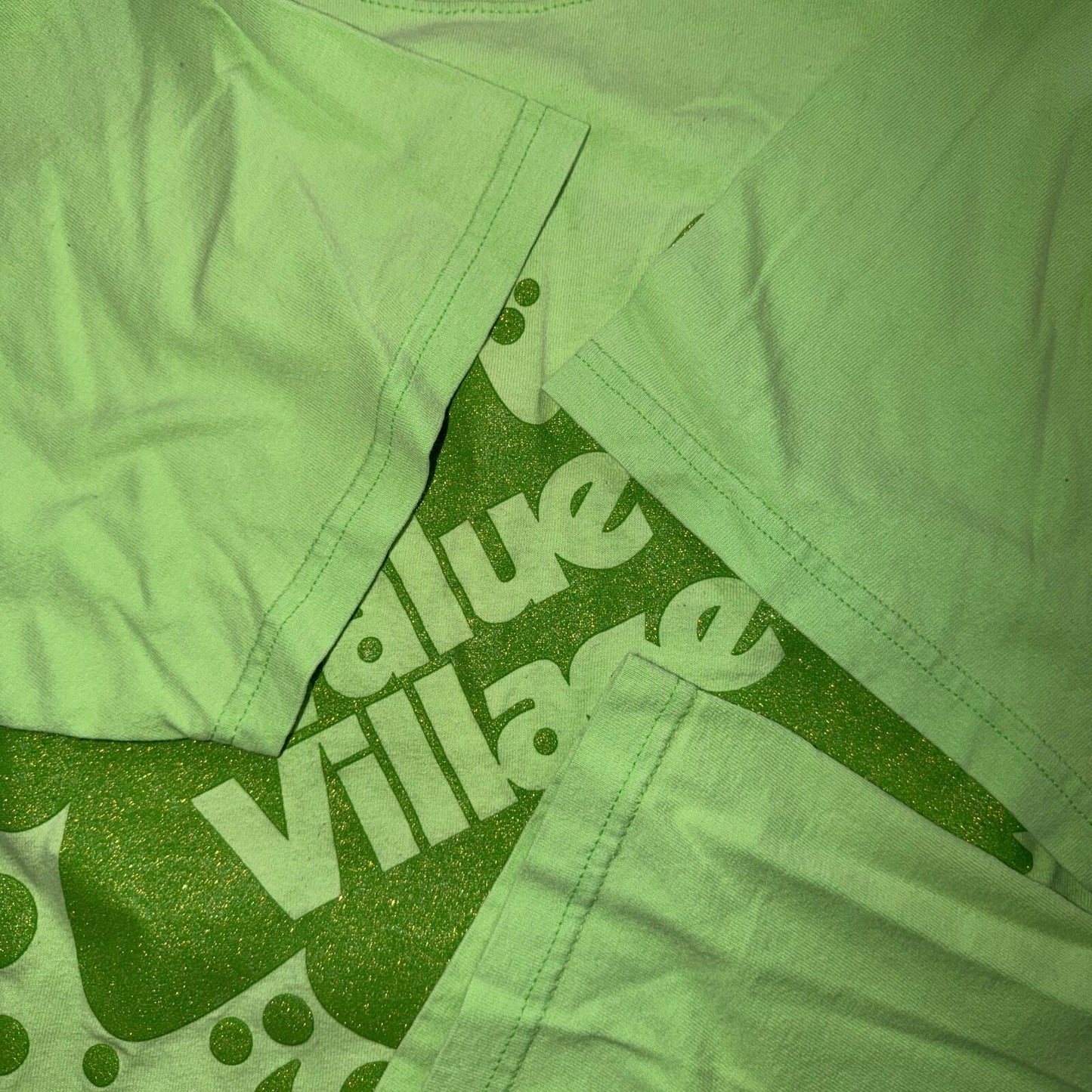 Value Village Green Savers VTG T Shirt Y2K Thrift Store Goodwill Promo Employee