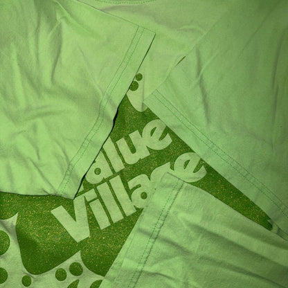 Value Village Green Savers VTG T Shirt Y2K Thrift Store Goodwill Promo Employee