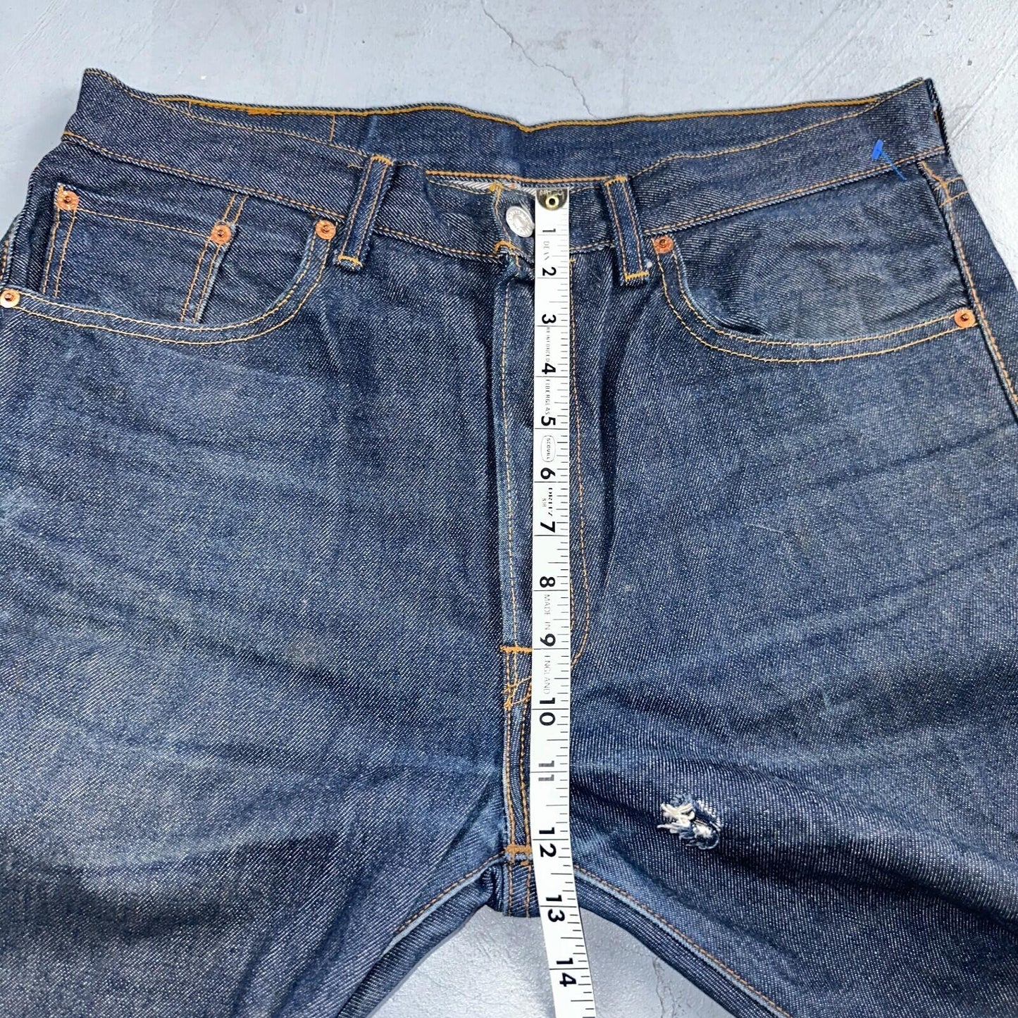 Levis 501 Y2K XX Straight Leg Jeans Blue VTG Dark Wash 34x31 Act 35x30