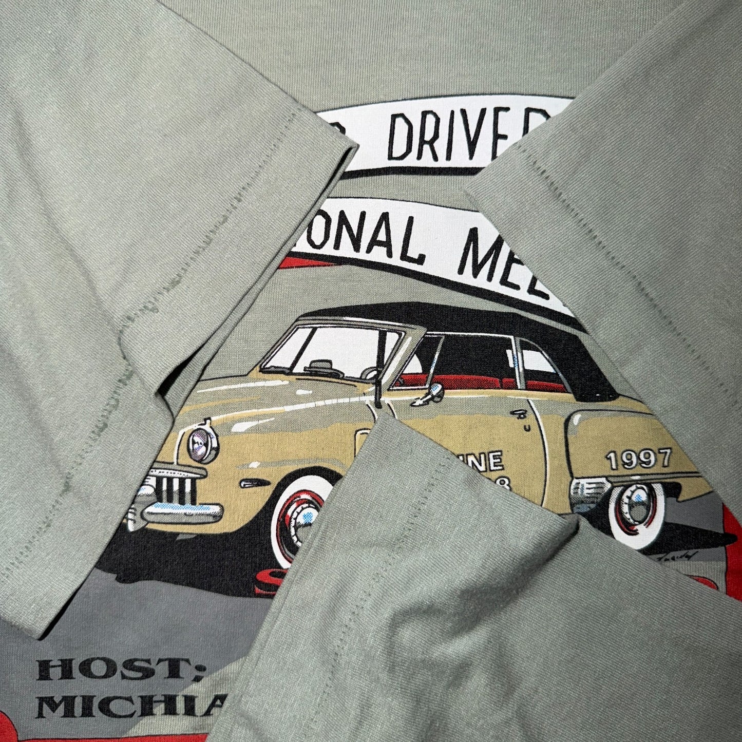 VTG 1997 Studebaker Drivers Club International Meet T Shirt Car Single Stitch