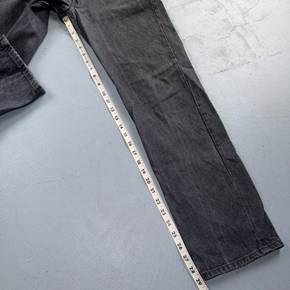 Levis 501 Vintage 80s USA XX Straight Leg Jeans Black Light Wash 30x30 Act 29x29