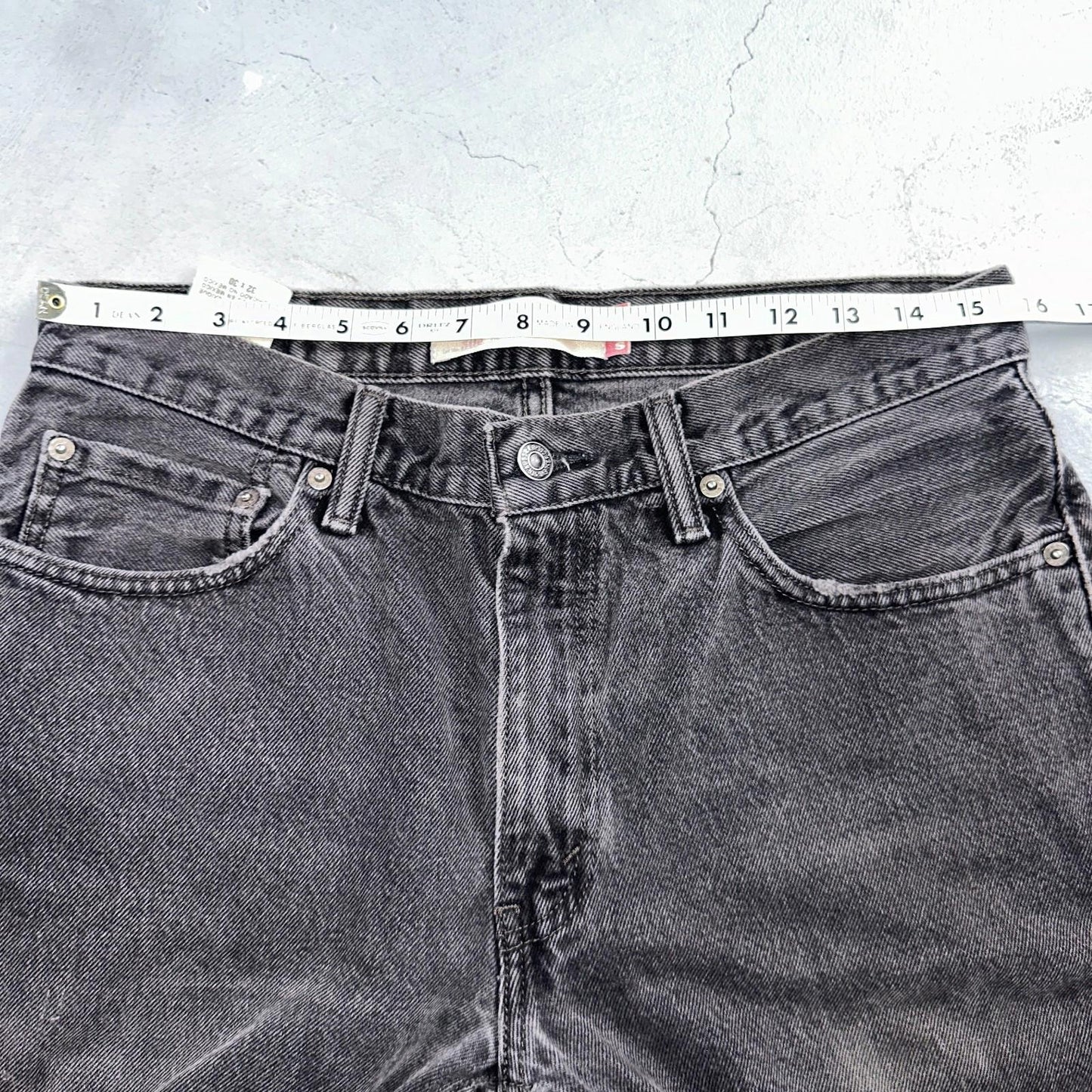 Levis 505 Vintage Y2K Straight Leg XX 2000s Jeans 32x30 Black Light Wash 31x29