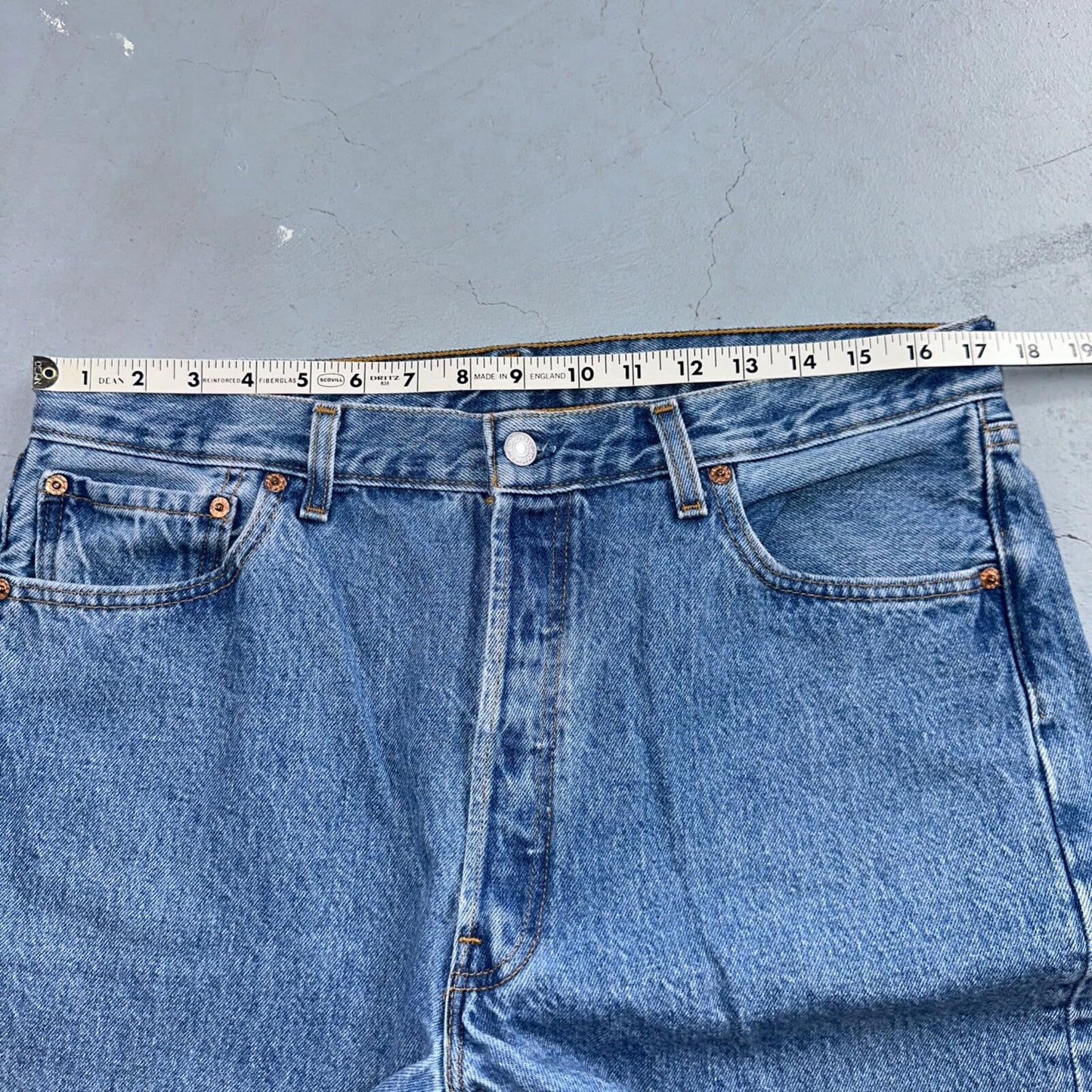 Levis 501 Vintage 90s USA XX Straight Leg Jeans Blue Med Wash 36x30 Act 34x29