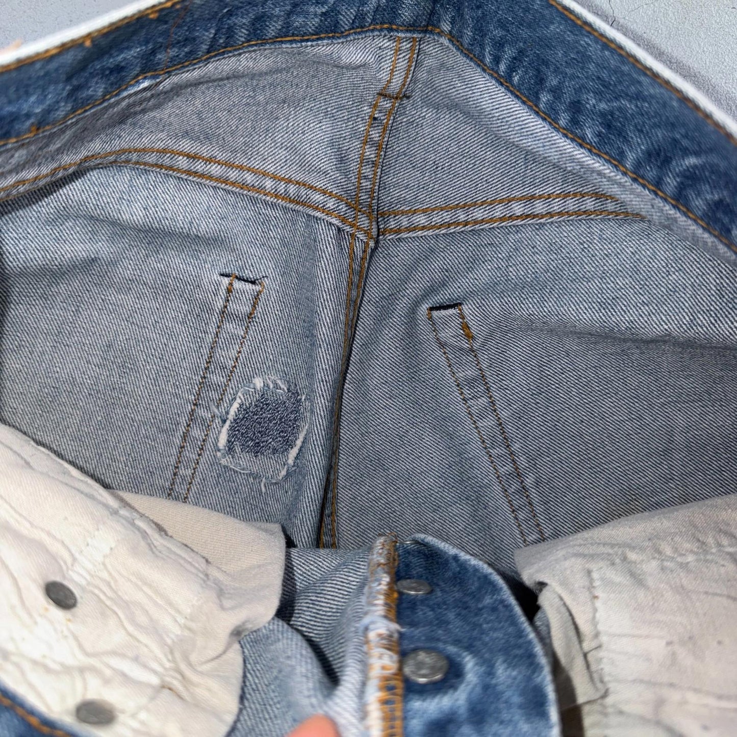 Levis 501 Vintage 80s Redline Selvedge USA XX Jeans Light Wash 31x32 Act 30x27