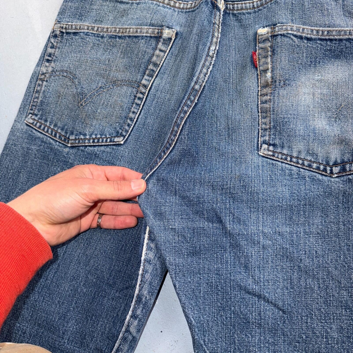 Levis 501 Big E Vintage 60s Redline Selvedge USA XX 1960s Jeans 36x32 Act 34x28