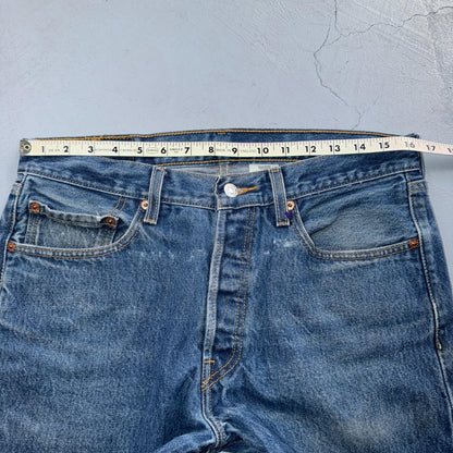 Levis 501 Vintage Y2K XX Straight Leg Jeans Blue Med Wash 34x33 Act 33x30
