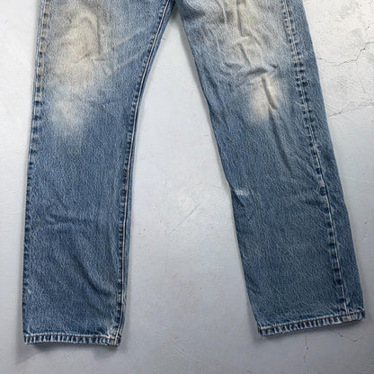 Levis 501 Vintage Y2K XX Straight Leg Jeans Blue Light Wash 35x34 Act 33x31