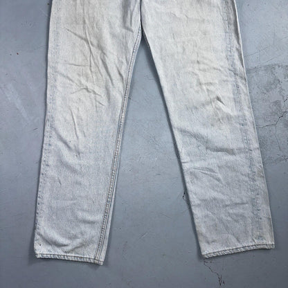 Levis 501 Vintage 90s USA XX Straight Leg Jeans Blue Light Wash 33x30 Act 31x29