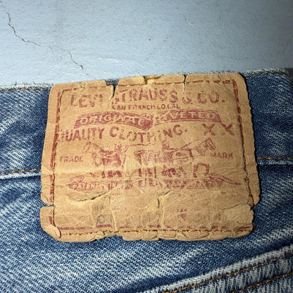 Levis 501 Vintage 80s Redline Selvedge USA XX Jeans Light Wash 38x40 Act 36x29