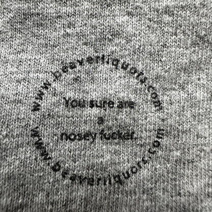 Vintage Nosey F*cker Funny Humor Adult Skateboard Y2K Rap Tee Small T Shirt Text