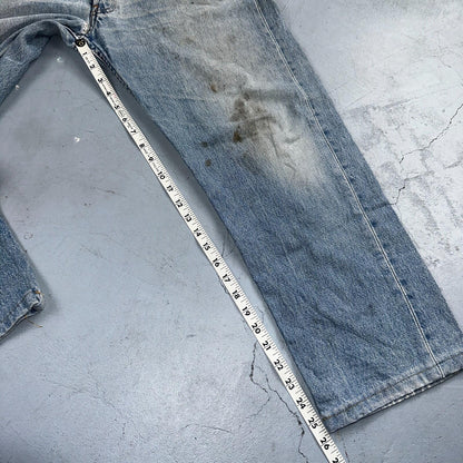 Levis 501 Vintage 90s Mex XX Straight Leg Jeans Blue Light Wash 36x30 Act 35x25