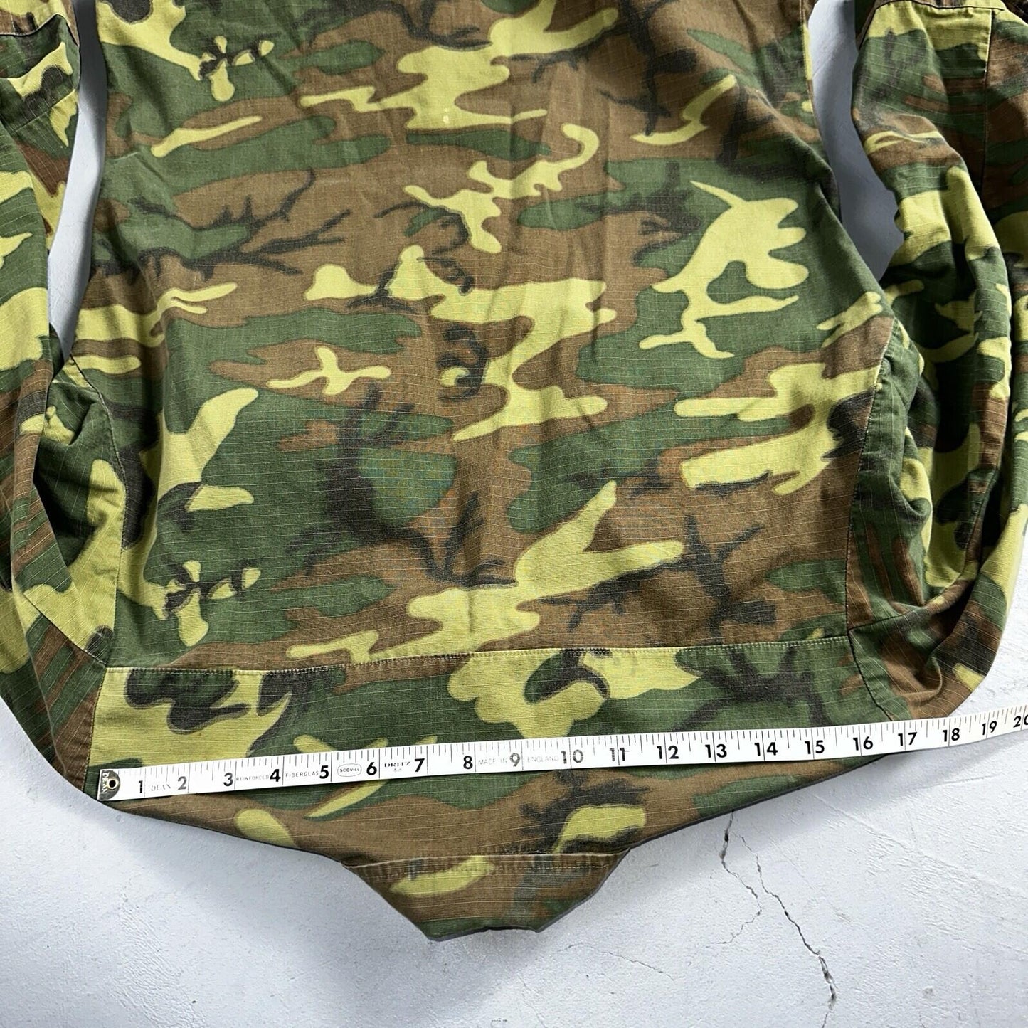 USMC 1968 Military Camouflage Wind Resistant Poplin Coat Camo Jacket Alpha 60s