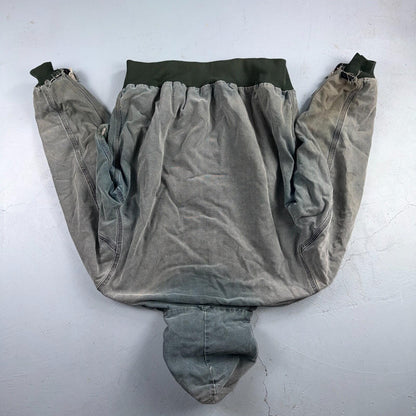 Vintage Carhartt Olive Green Hooded Jacket Bomber Coat Thrashed Faded 90s Y2K