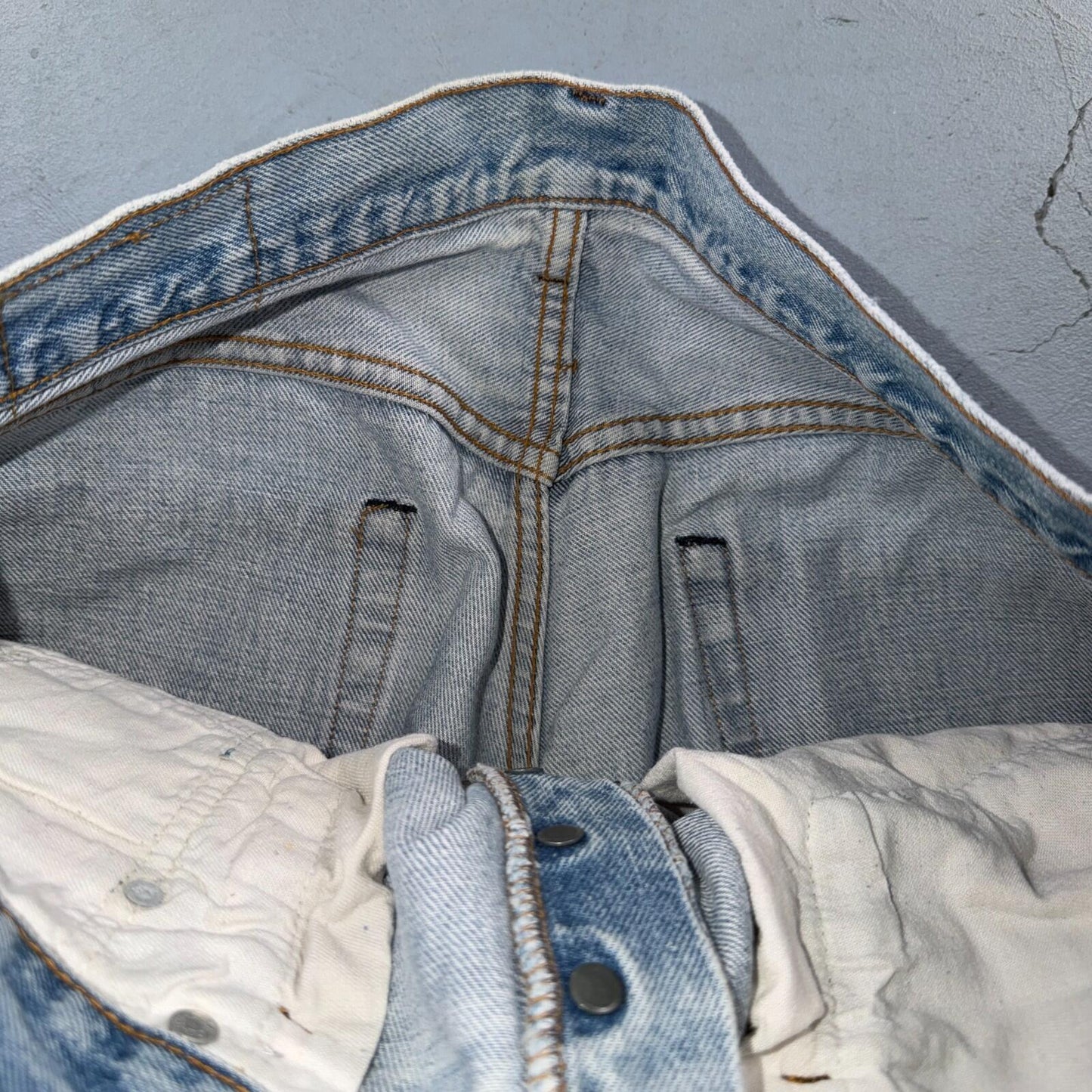Levis 501 Vintage 80s Redline Selvedge USA XX Jeans Light Wash 34x32 Act 32x29