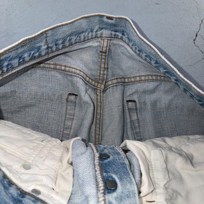 Levis 501 Vintage 80s Redline Selvedge USA XX Jeans Light Wash 34x32 Act 32x29