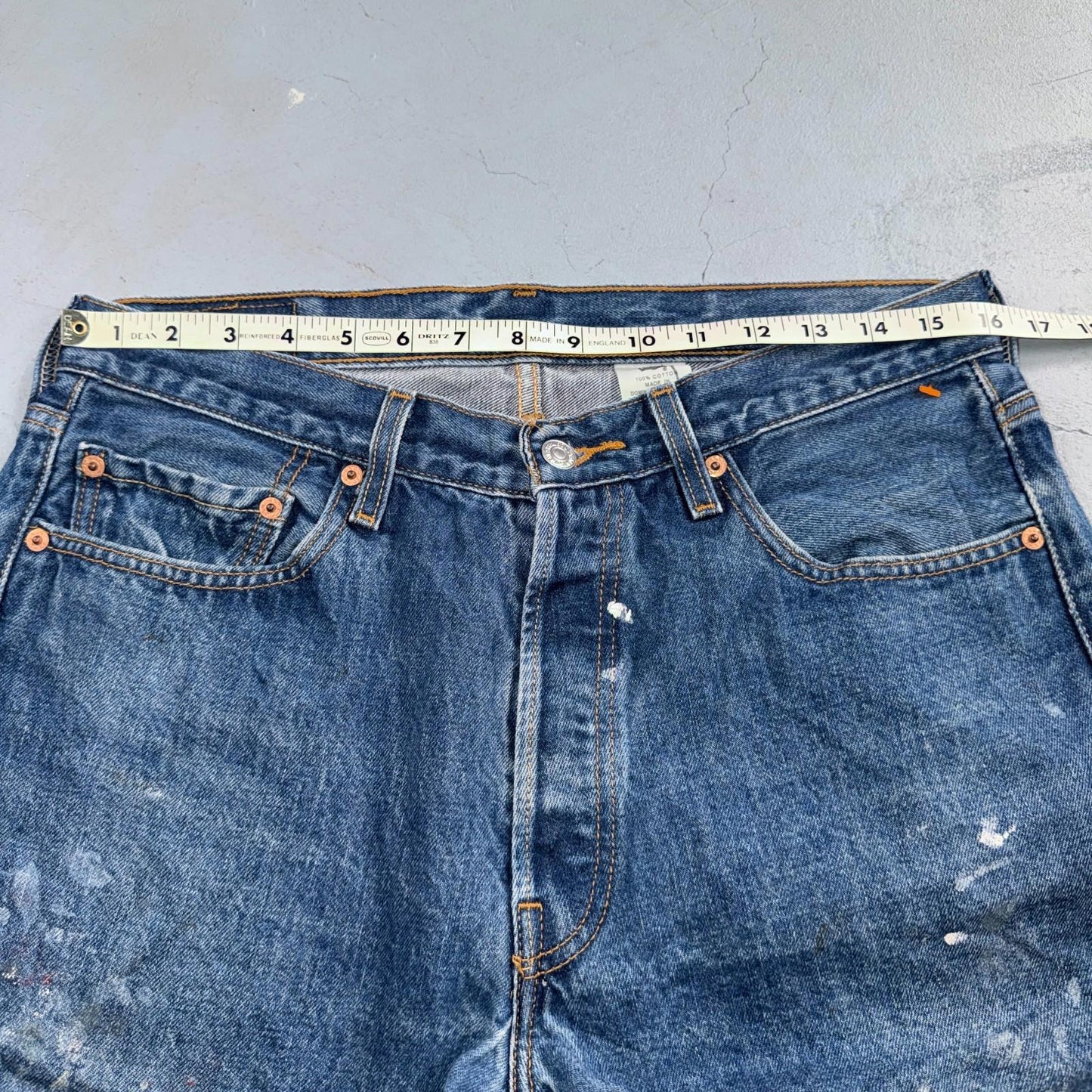 Levis 501 Vintage Y2K 90s XX Straight Leg Jeans Blue Med Wash 34x32 Act 32x30