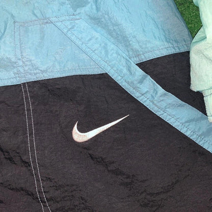 Vintage Nike Windbreaker Womens Jacket Teal 90s Running Cool Track Cute Blue