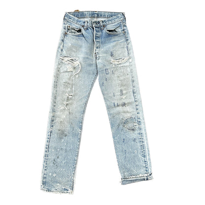 Levis Vintage 80s Redline Selvedge USA 501 XX Jeans 66 70s Light 30x36 Act 27x30