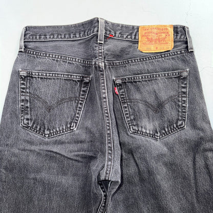 Levis 501 Vintage 90s USA XX Straight Leg Jeans Black Light Wash 34x34 Act 33x30