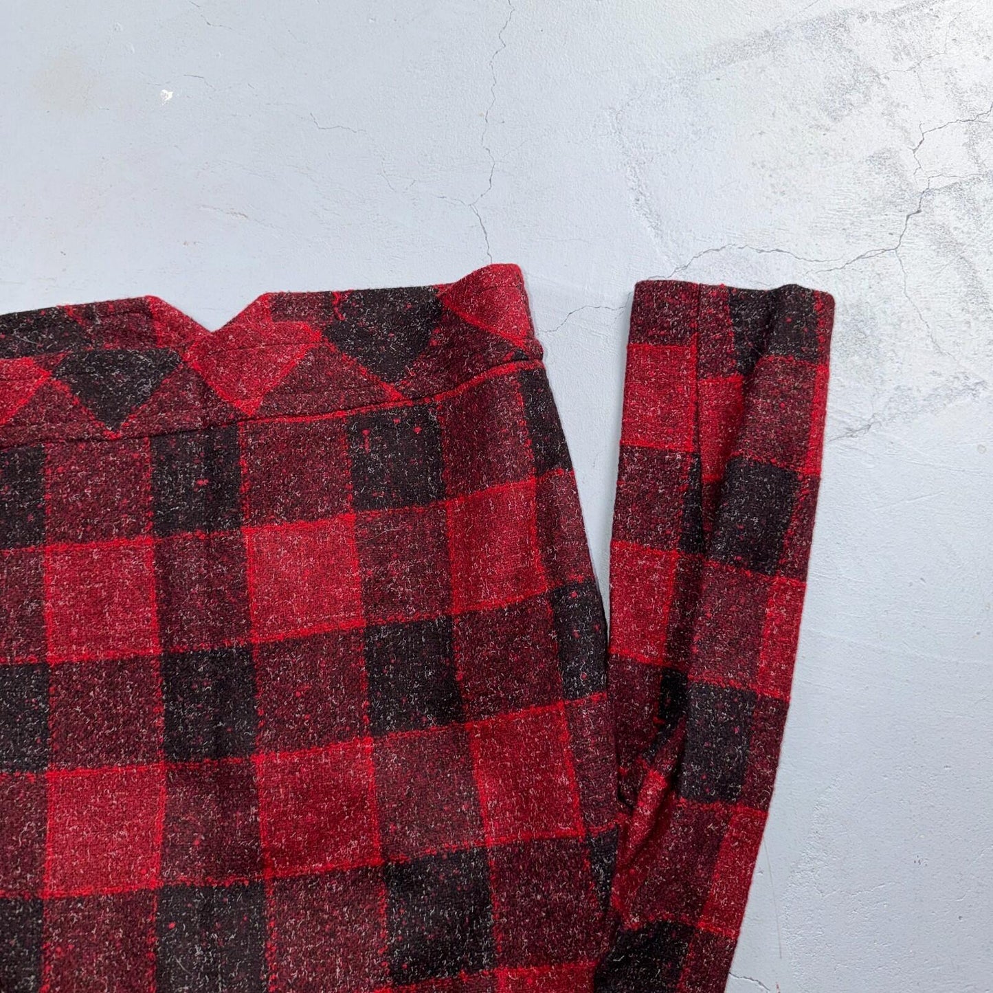 VTG 60s Koret of California Skirt Womens Small Red Midi Rockabilly Suit Jacket