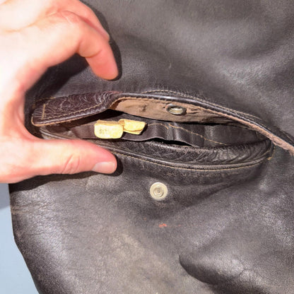 VTG 50s Sierra Sportswear Horsehide Leather Jacket Distressed Buco A2 Bomber