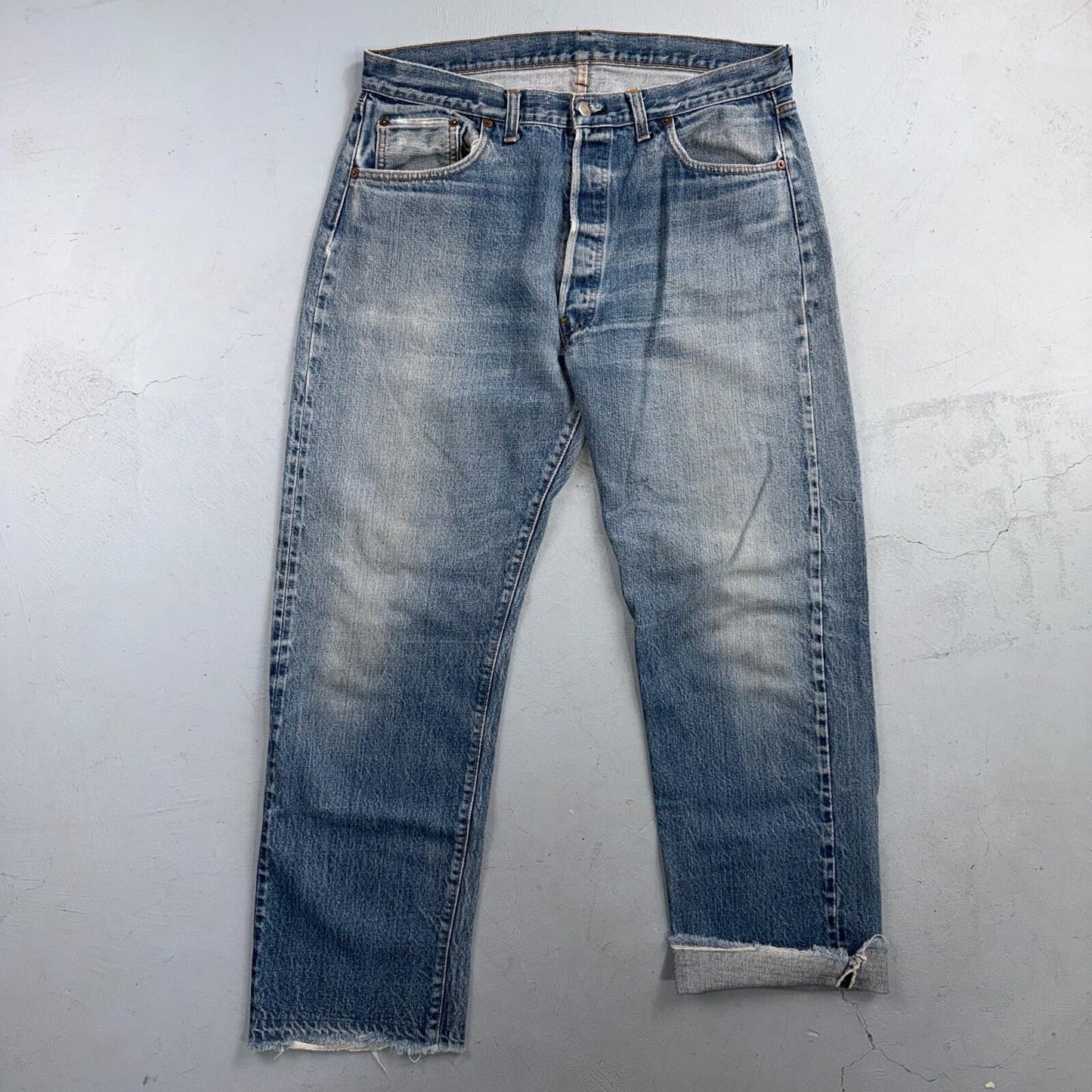 Levis 501 Vintage 70s SS Redline Selvedge USA XX Jeans Light Wash 38x33 Ac 35x29