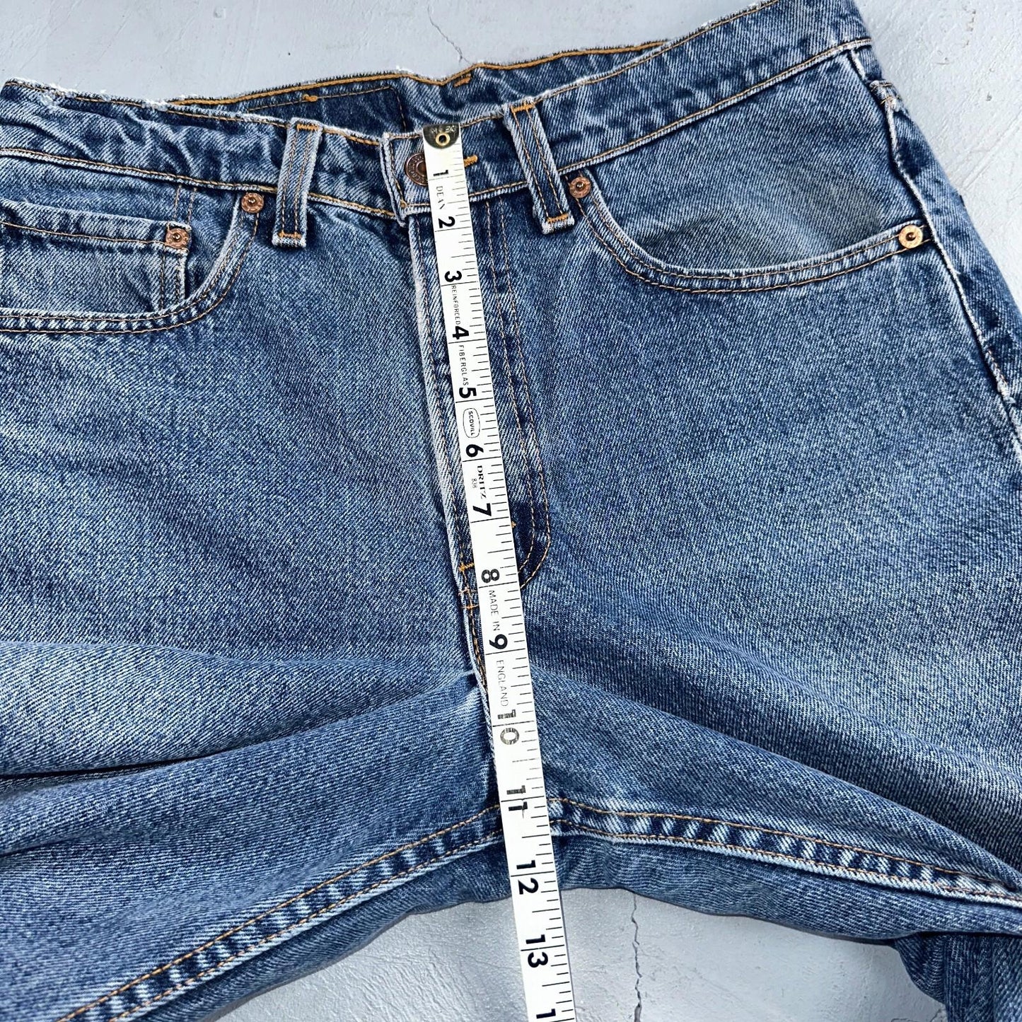 Levis 550 Vintage 90s USA Red Tab Relaxed USA Blue Med Wash Jeans 32x32 Ac 31x30