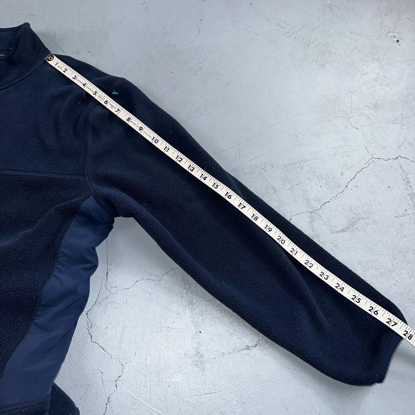 Vineyard Vines Vineyard Navy Quarter Zip Fleece Lined Mountain Sweater - Size M