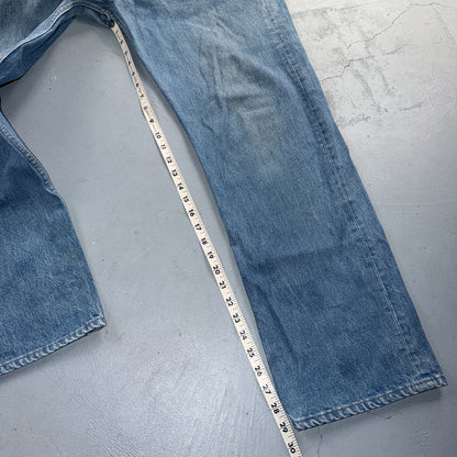 Levis 501 Vintage 80s USA XX Straight Leg Jeans Blue Light Wash 40x33 Act 38x29