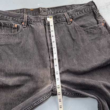 Levis 501 Vintage 90s USA XX Straight Leg Jeans Black Light Wash 40x34 Act 37x33