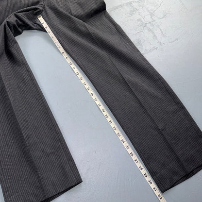 VTG 80s Christian Dior 3 Piece Suit 3pc Wool Gray Pinstripe 40 34x32 Pants Vest