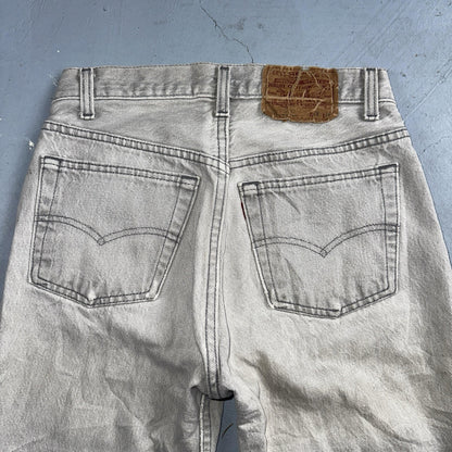 Levis 501 Vintage 80s USA XX Straight Leg Jeans Gray Light Wash 28x34 Act 27x32