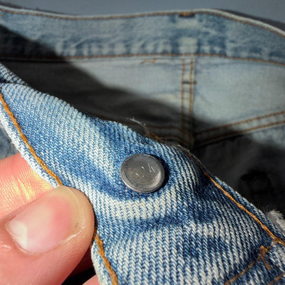 Levis 501 Vintage 80s Redline Selvedge USA XX Jeans Light Wash Act 28x27