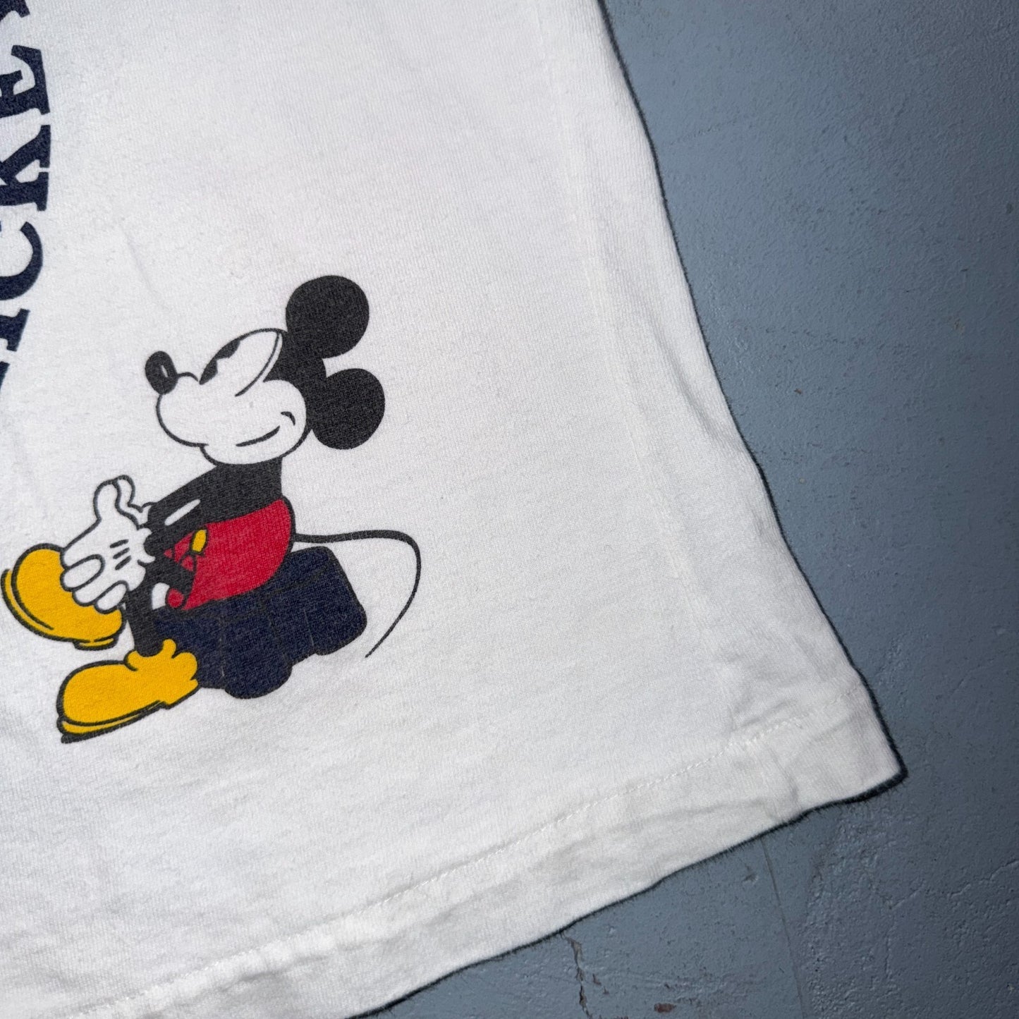 Vintage Mickey Mouse Mickey & Co T Shirt USA American Flag All Over Print Tee