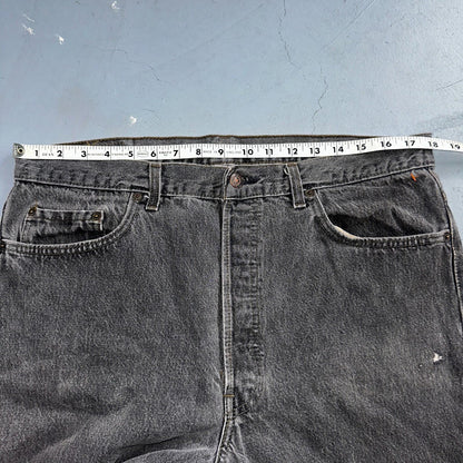 Levis 501 Vintage 90s USA XX Straight Leg Jeans Gray Light Wash 38x30 Act 36x29