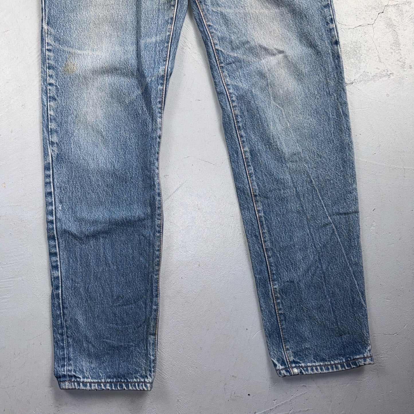 Levis 501 Vintage 80s USA XX Straight Leg Jeans Blue Med Wash Womens Act 29x32