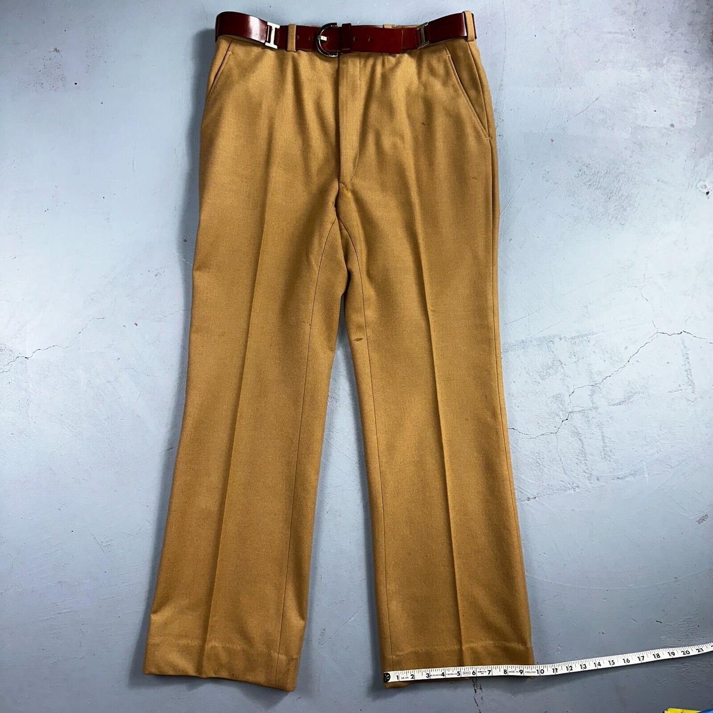 VTG Mens 3 PC Suit 40 Jacket Coat Pants Brown Rockabilly 70s 1970s Complete Fit