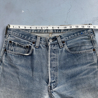 Levis 501 Vintage 80s Redline Selvedge USA XX Jeans Light Wash Skinny Act 29x32