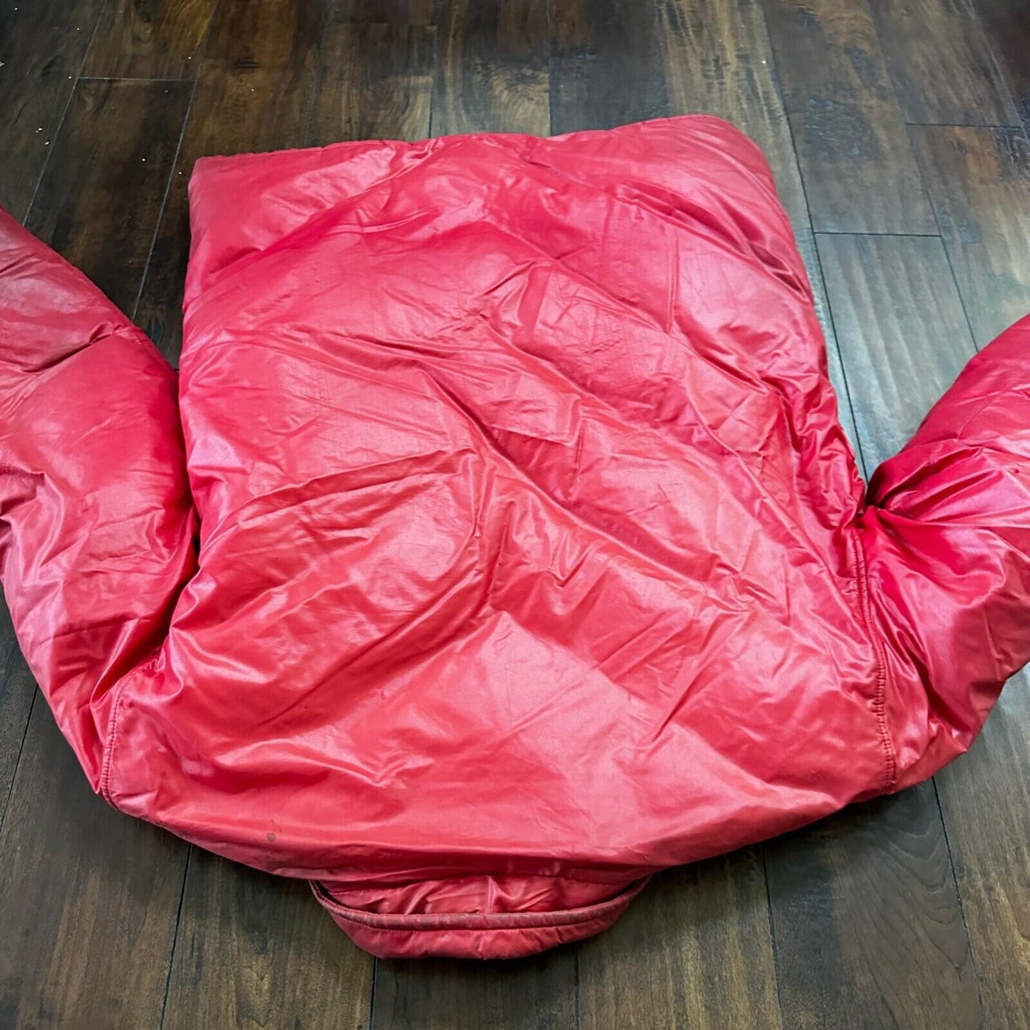 VTG 1960's Roffe Down Filled Ski Jacket Blue XL Mens Parka Red Warm