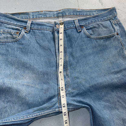 Levis 501 Vintage 80s USA XX Straight Leg Jeans Blue Light Wash 40x33 Act 38x29