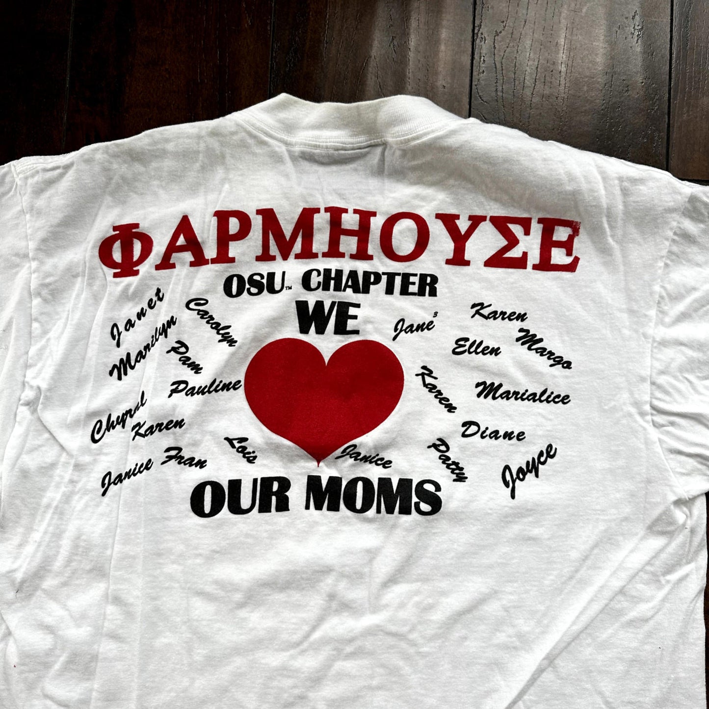 Oneita MOM Vintage T Shirt 1993 90s USA Weekend Love Heart Moms Future