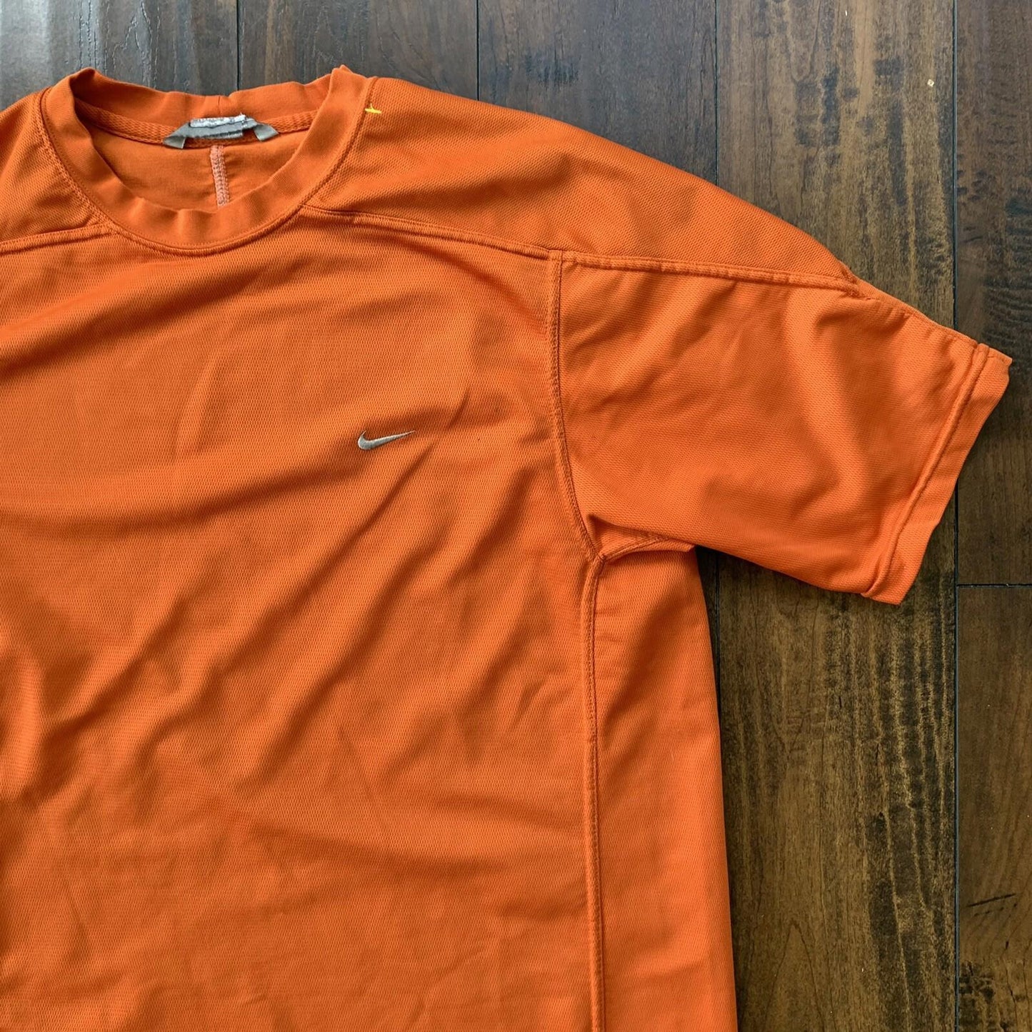 Vintage Nike Y2K Jersey T Shirt Soccer Football Sports Orange Running 2000s