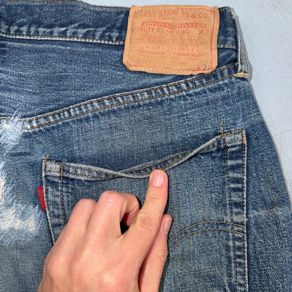 Levis 501 Big E Vintage 60s Redline Selvedge USA XX 1960s Jeans 66 Act 34x27