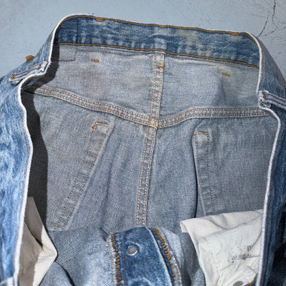Levis 501 Vintage 80s USA XX Straight Leg Jeans Blue Light Wash 42x32 Act 40x31