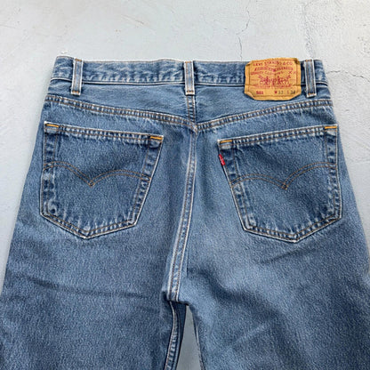 Levis 501 Vintage 80s USA XX Straight Leg Jeans Blue Light Wash 33x34 Act 31x32
