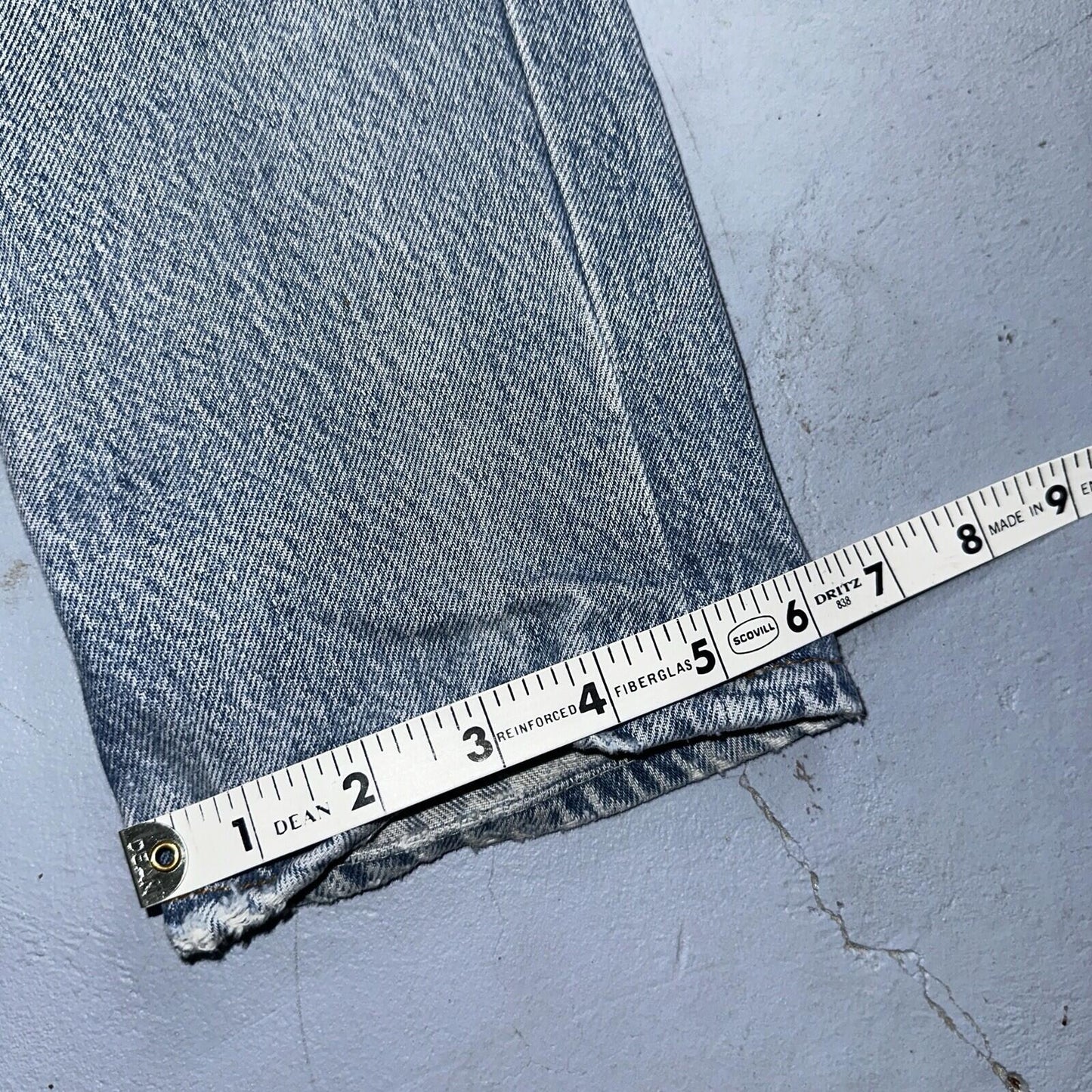 Levis 501 Vintage 80s USA XX Straight Leg Jeans 33x30 Altered Skinny Act 30x33