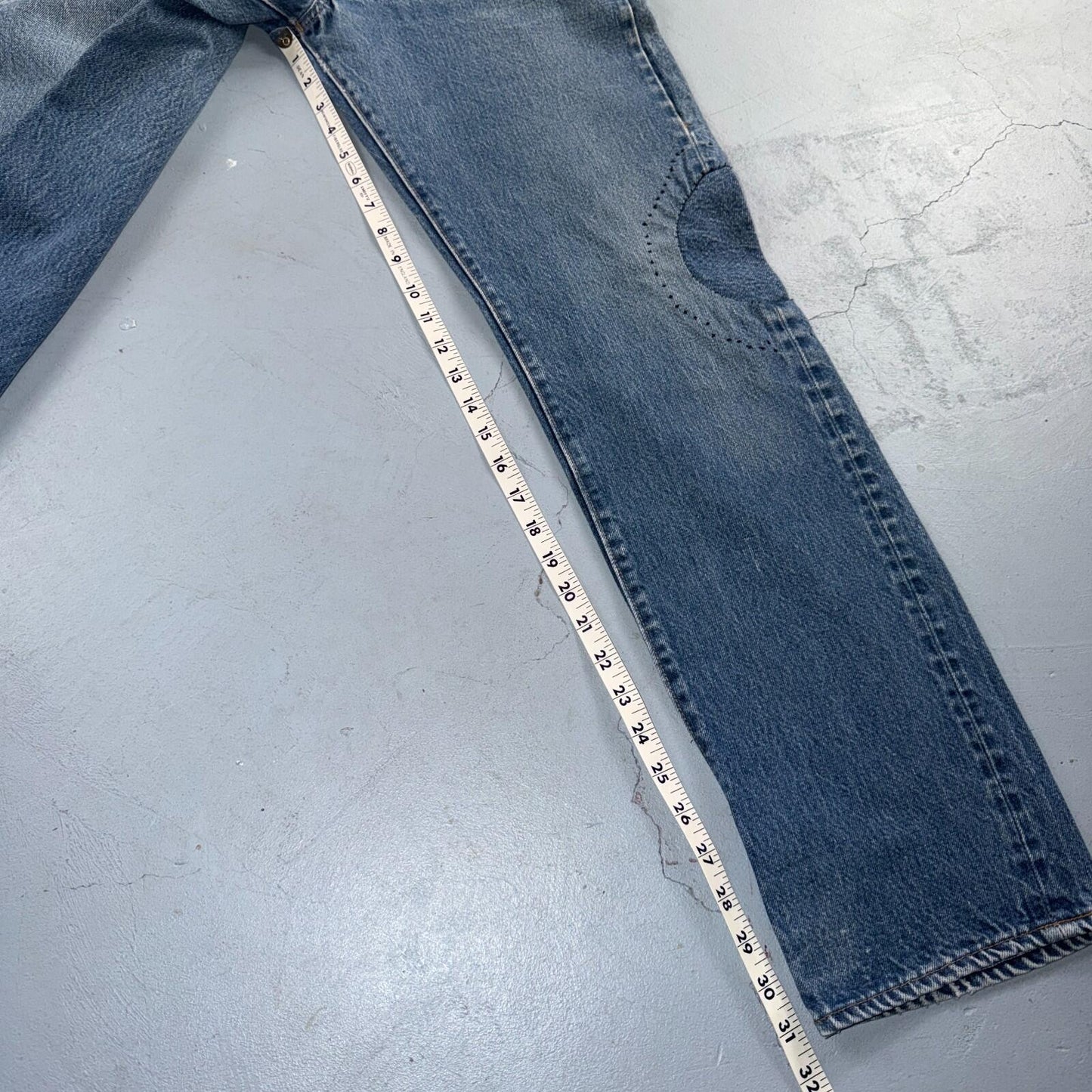 Levis 501 Vintage 80s Redline Selvedge USA XX Jeans Light Wash 32x36 Act 30x31